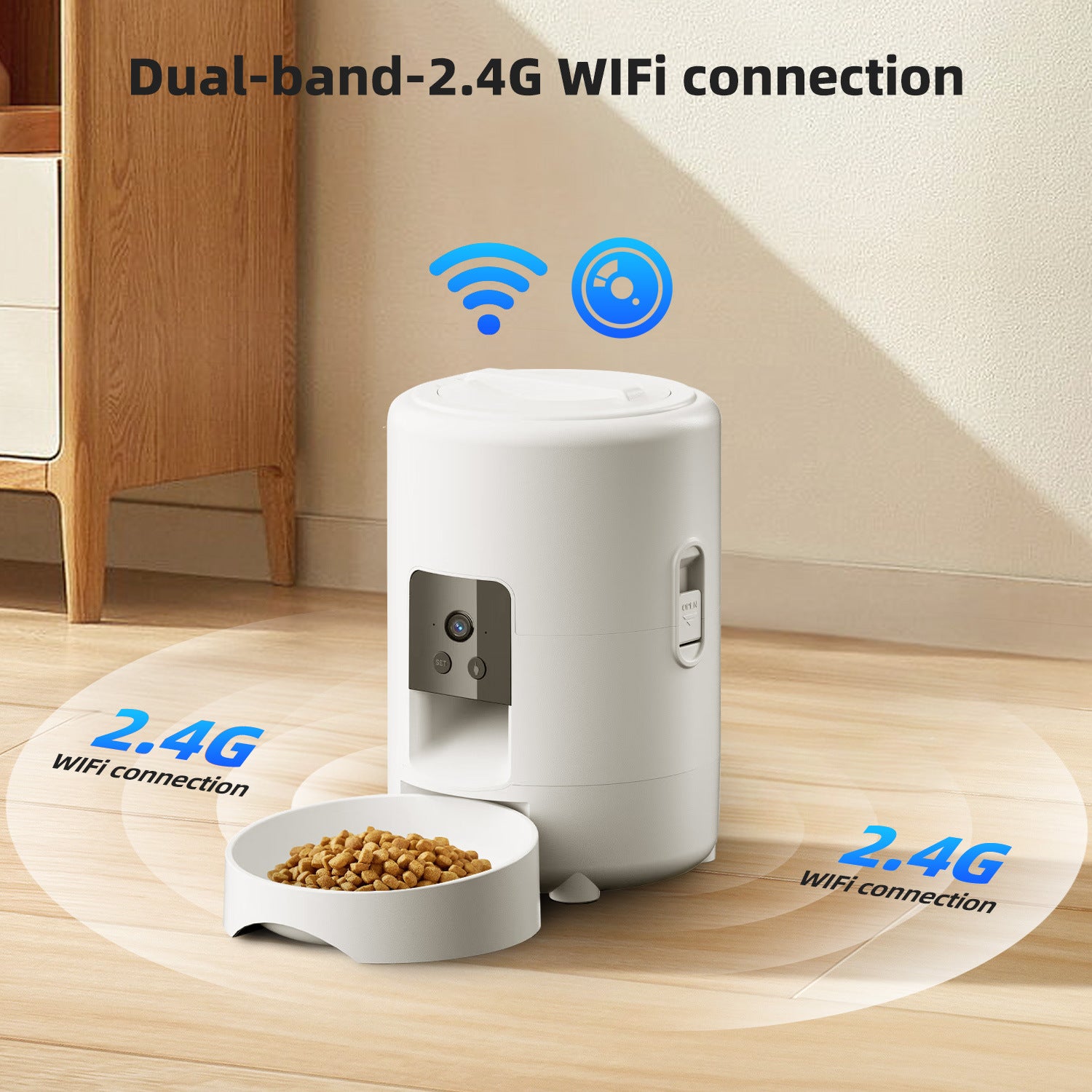 Smart Pet Feeder WiFi Automatic Food Dispenser
