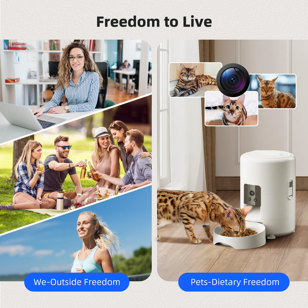 Smart Pet Feeder WiFi Automatic Food Dispenser
