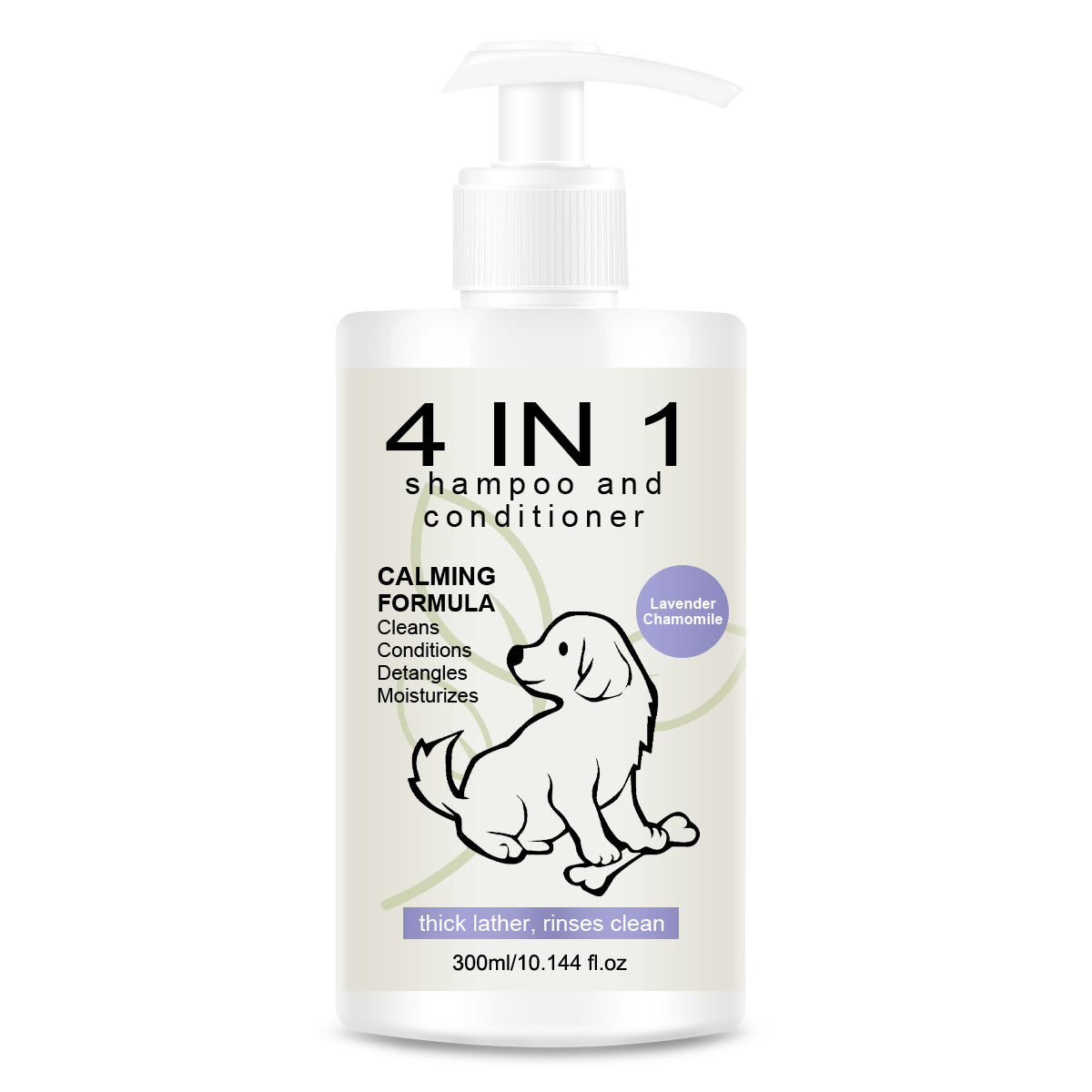 Pet Shampoo Liquid for Deep Cleansing and Moisturizing
