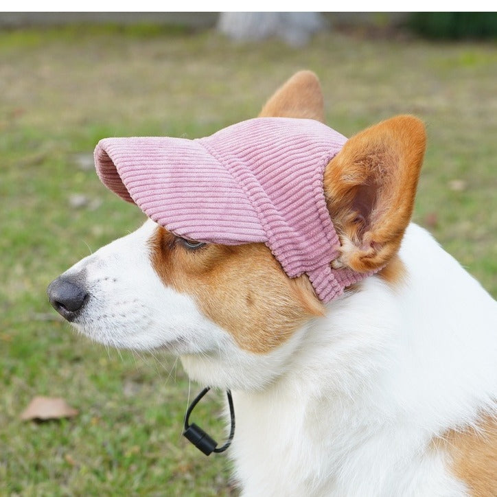 Corduroy pet sun hat