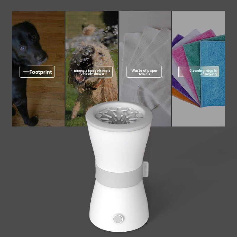 Automatic dog paw cleaning cup