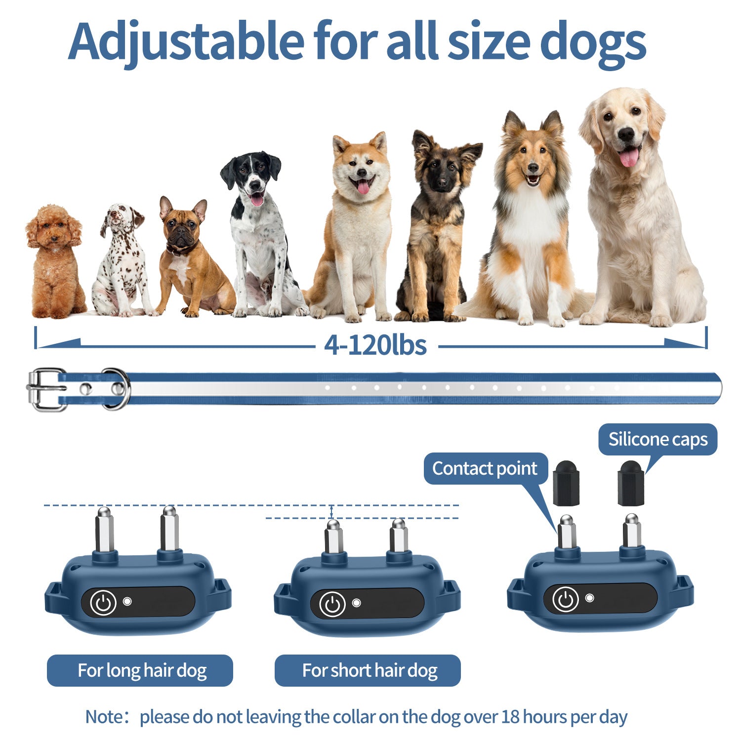 Remote Control Dog Training Collar with Vibration and Shock Modes